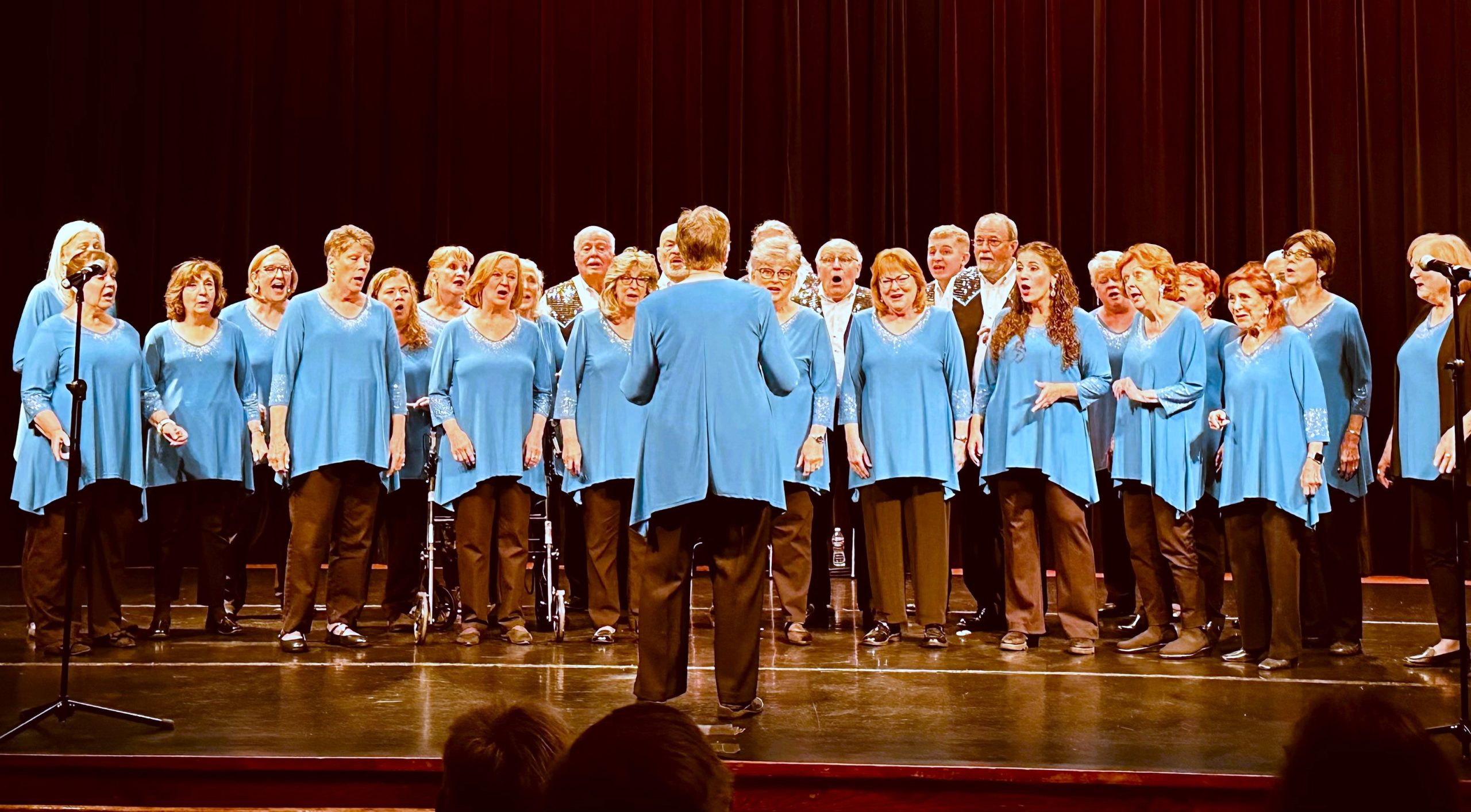 WAS library concert blue shirts