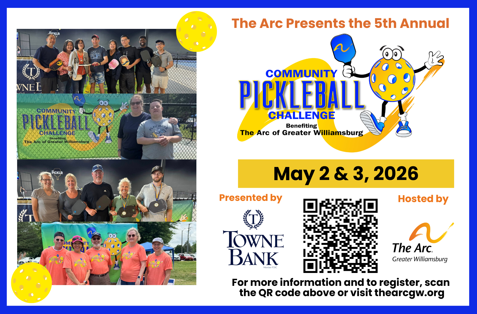 The Arc's 5th Annual Community Pickleball Challenge