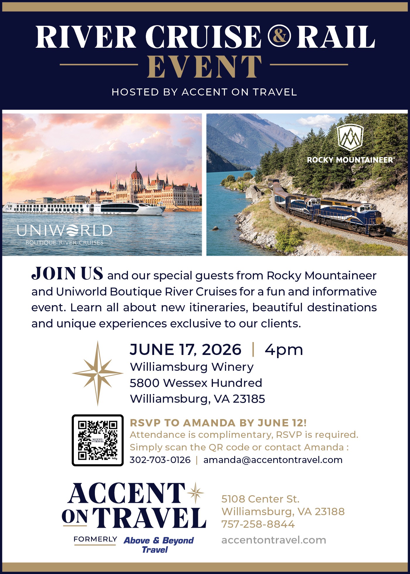 River & Rail Travel Event hosted by Accent on Travel