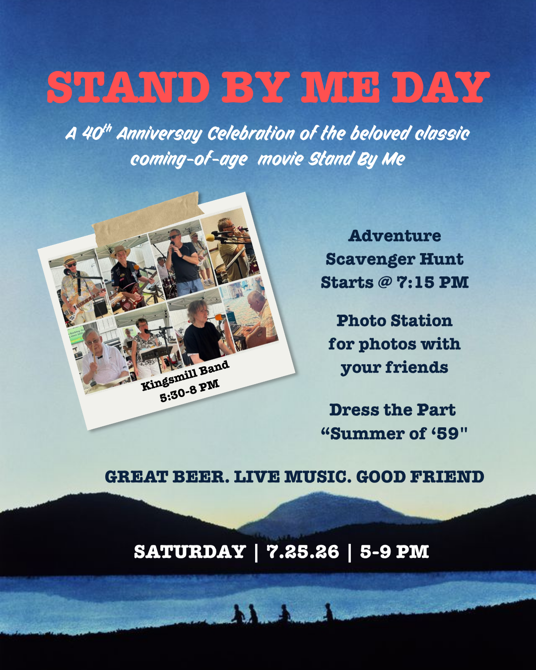 Stand By Me Day with Live Music by The Kingsmill Band