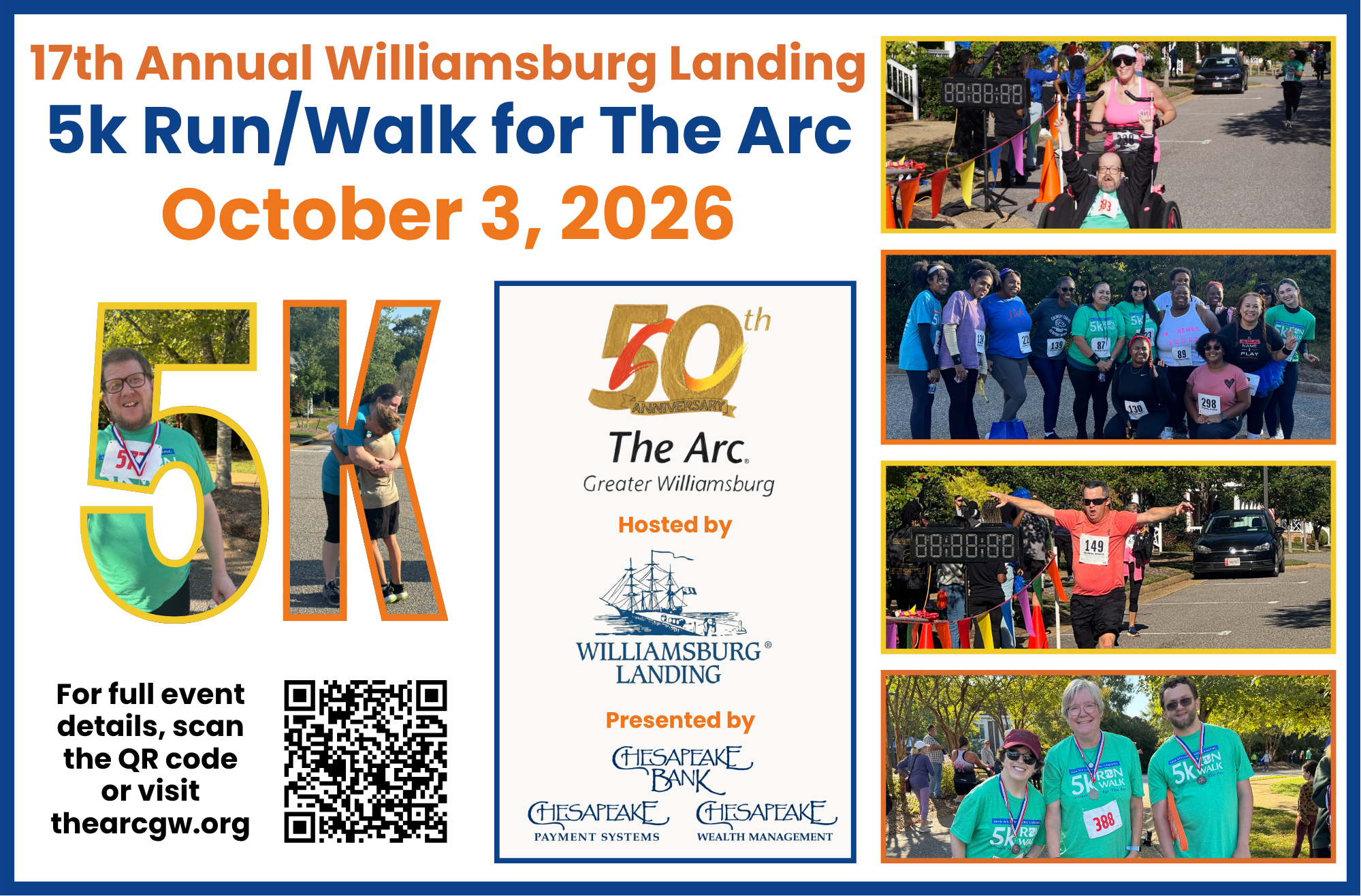 17th Annual Williamsburg Landing 5k Run/Walk for The Arc